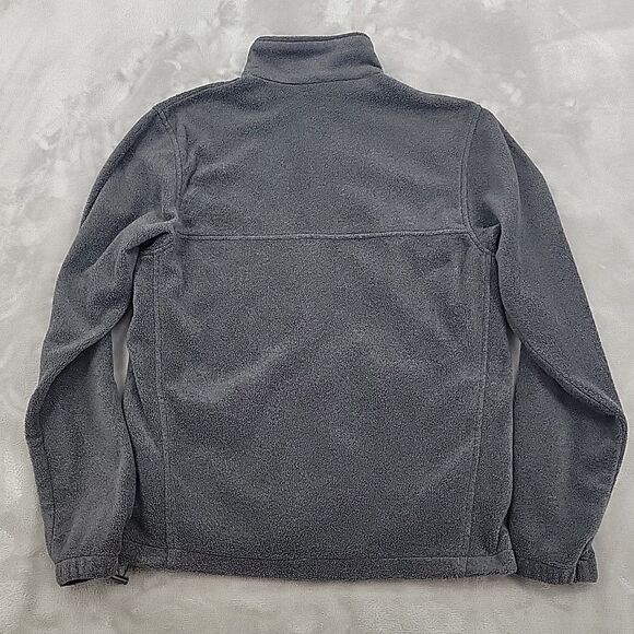 Columbia Mens Gray Fleece Jacket Size Medium Full Zipper Soft Great Condition - Picture 3 of 10